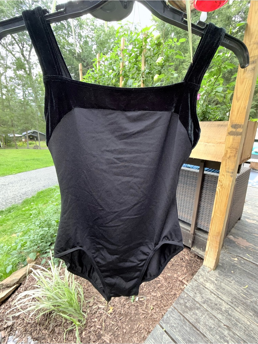 Mirella Black Kids One-Piece Leotard - Picture 1 of 3